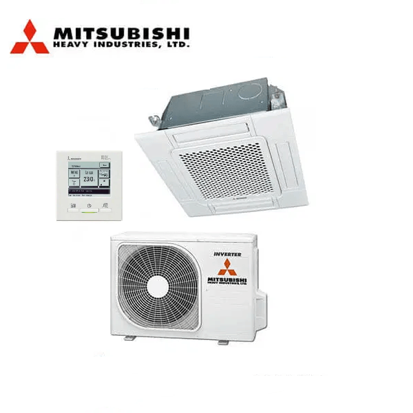 Mitsubishi Ceiling Cassette FDT60ZSXAWVH 5.6kW 1 Phase | RC-EXZ3A Wired Controller Included